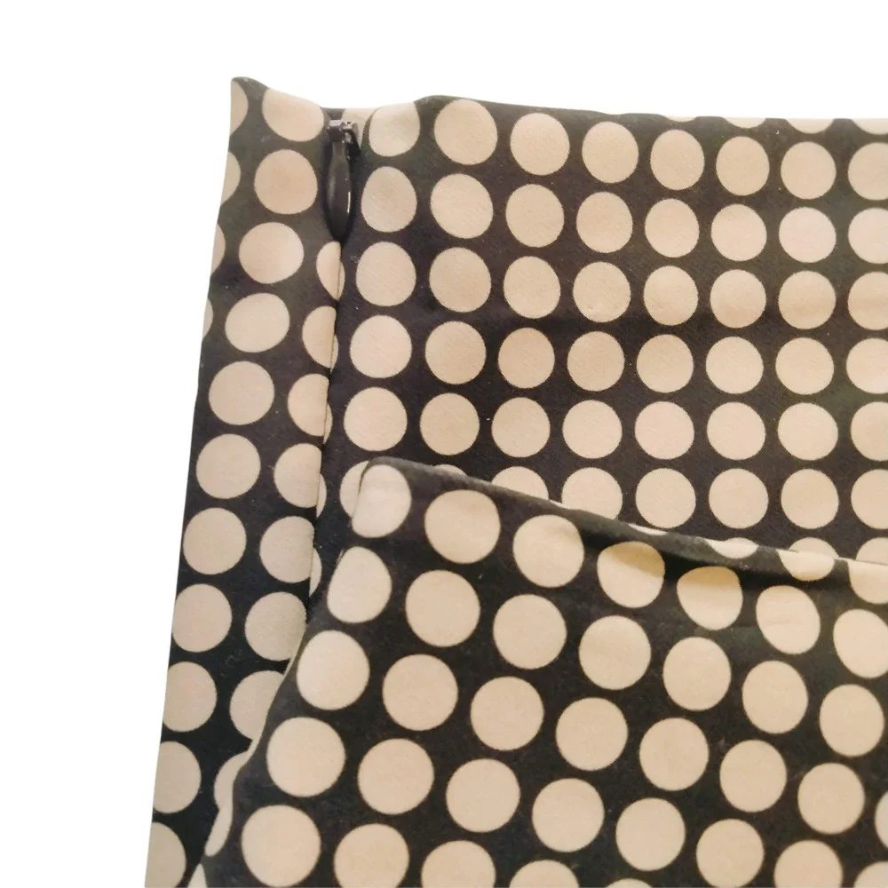 Black Label Chico's Women's Pants Slacks Black Tan Circles Dot Sz 0.5 (S/6) - Picture 7 of 11